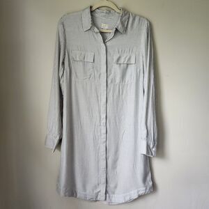 A New Day Women's Pinstripe Shirt Dress (S)